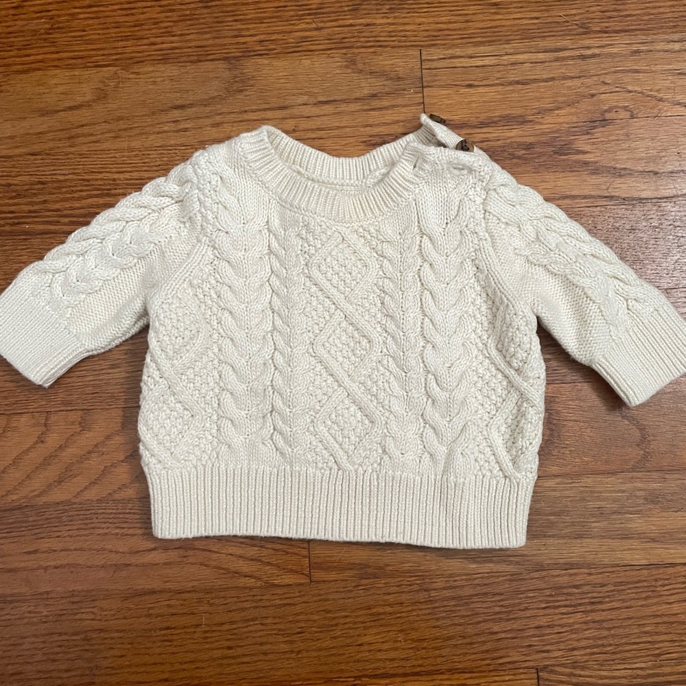 Amazing cable knit sweater 0-3m